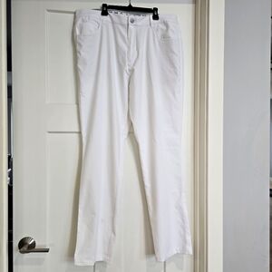 Puma Golf Pants Bright White Mens 36" 32" Flex Waist Performance 5 Pocket